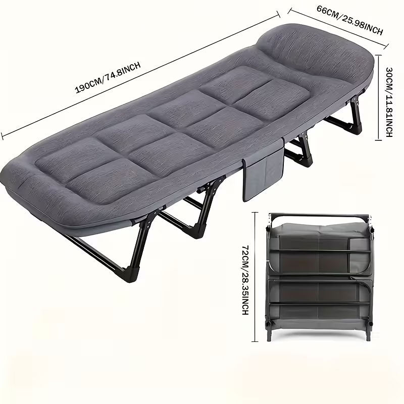 Portable Folding Chair with Side Pocket
