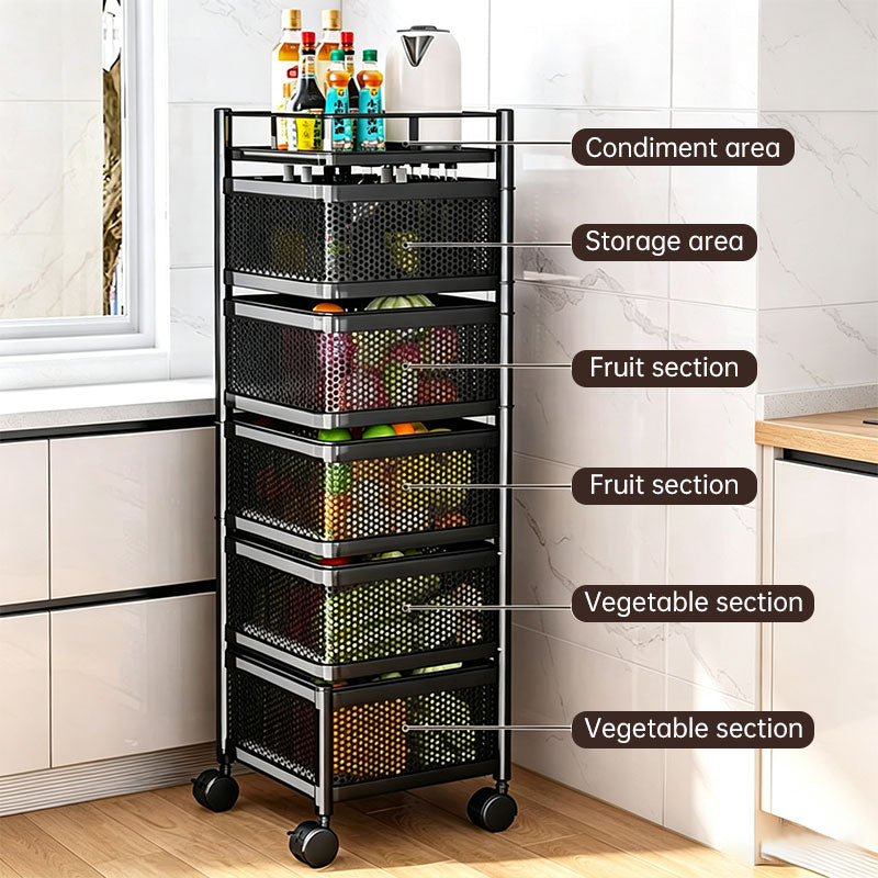 94cm Rotating Kitchen Storage Rack