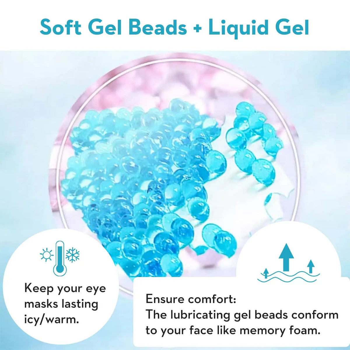 Reusable Gel Bead Cooling Eye Mask