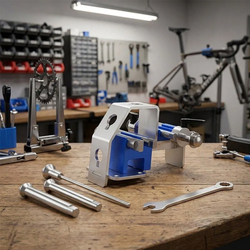 RISK Bike Wheel Repair Vise & Hub Holder