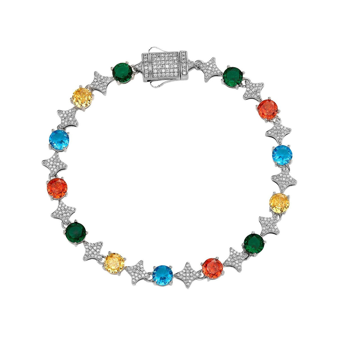 Zirconia Star Necklace & Tennis Chain Jewelry
