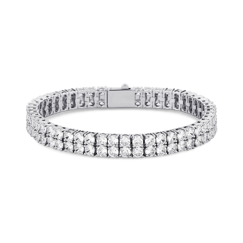 10mm Double-Row Zircon Bracelet