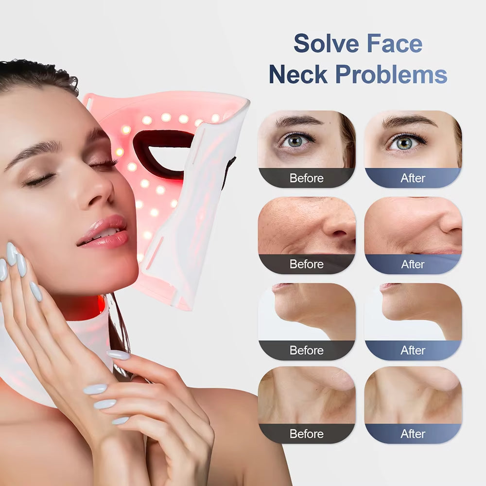 7-Color LED Silicone Face Mask