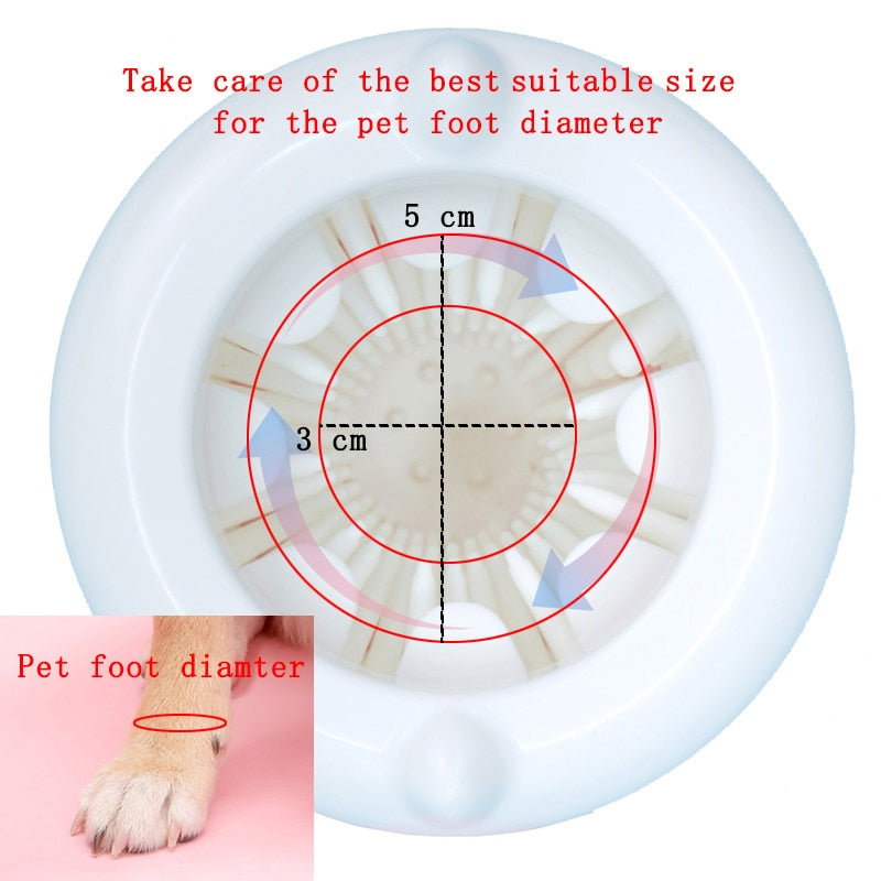Silicone Brush Dog & Cat Paw Cleaning Cup