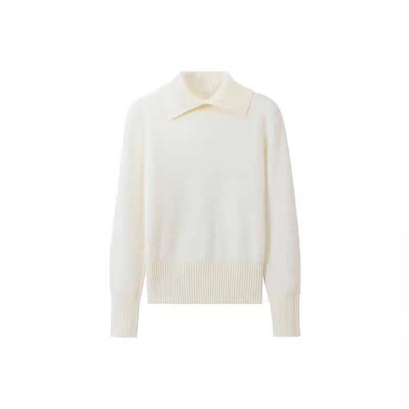 Women's Collared Winter Knit Sweater