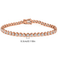 3mm Copper Zirconia Tennis Bracelet