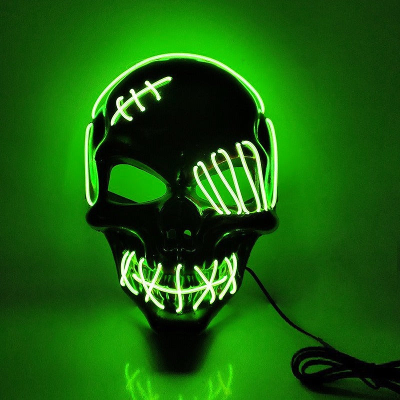 LED Pirate Halloween Costume Mask