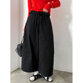 Women's High Waist Wide Leg Cropped Pants