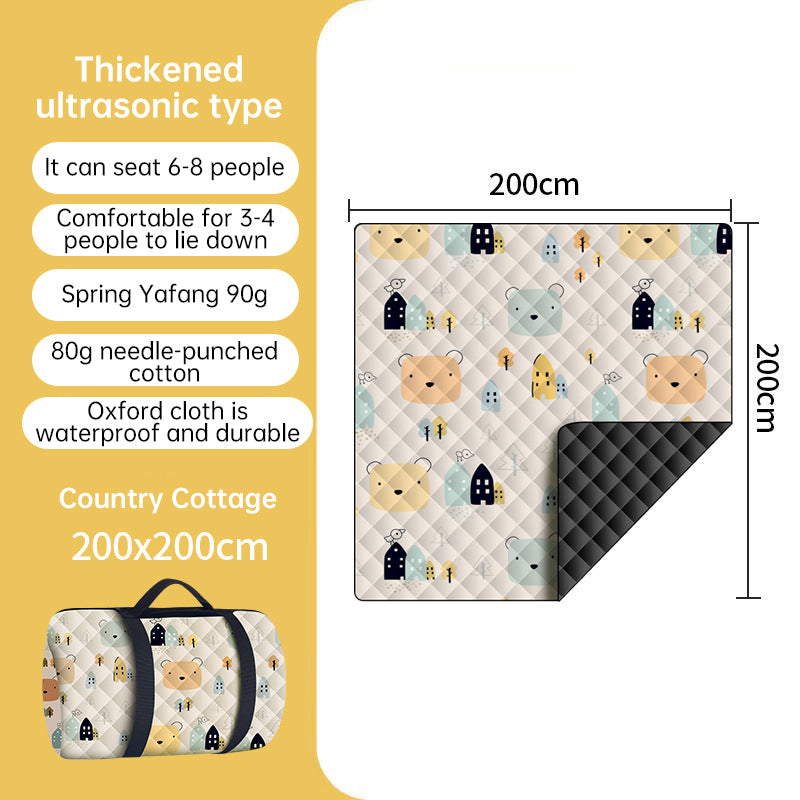 Foldable Picnic Blanket with Carry Bag