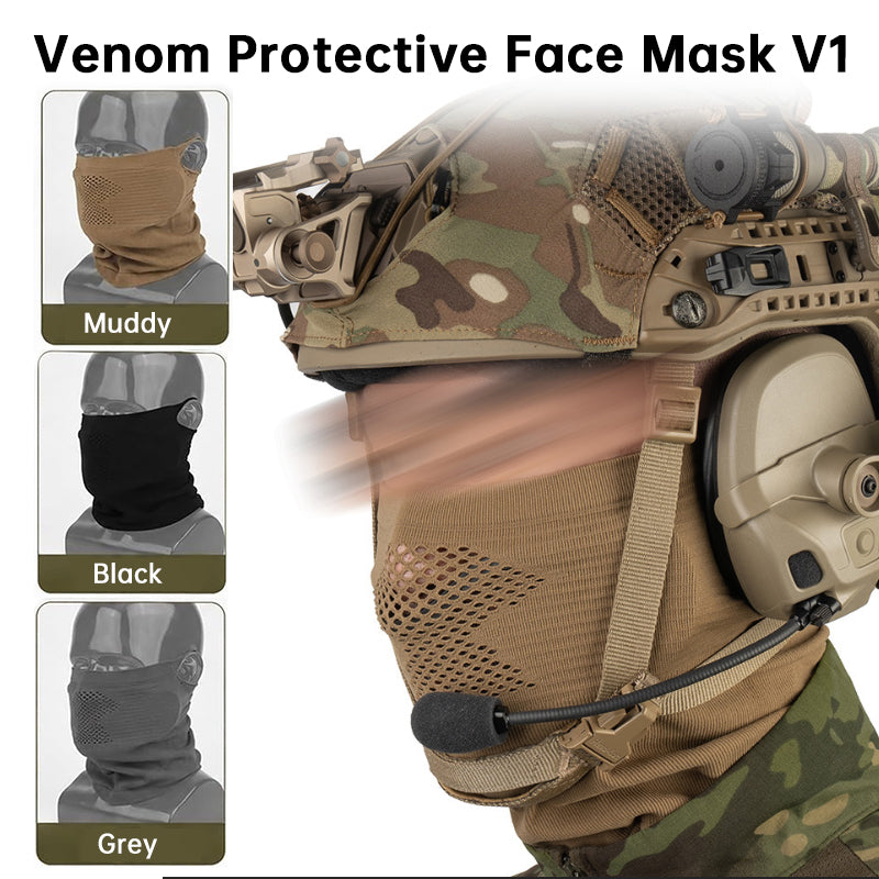 Airsoft Mesh Mask with Neck Gaiter