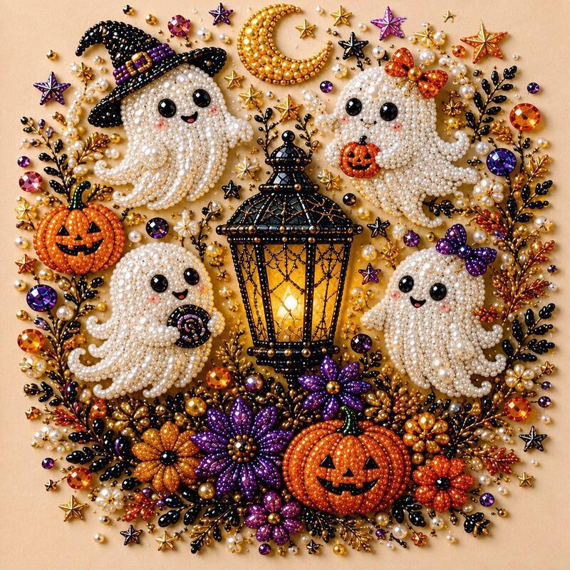 Spooky Ghost Diamond Painting Kit