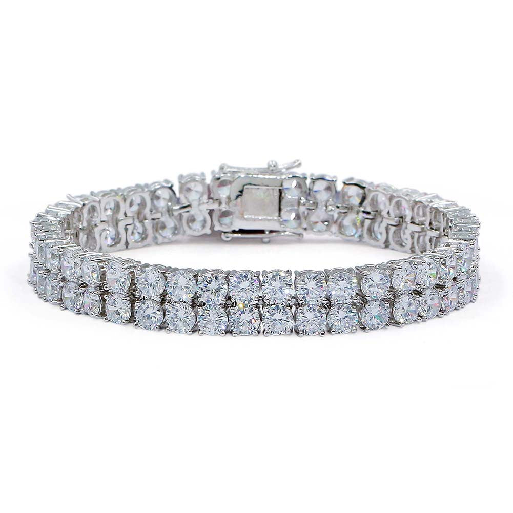 10mm Double-Row Zircon Bracelet