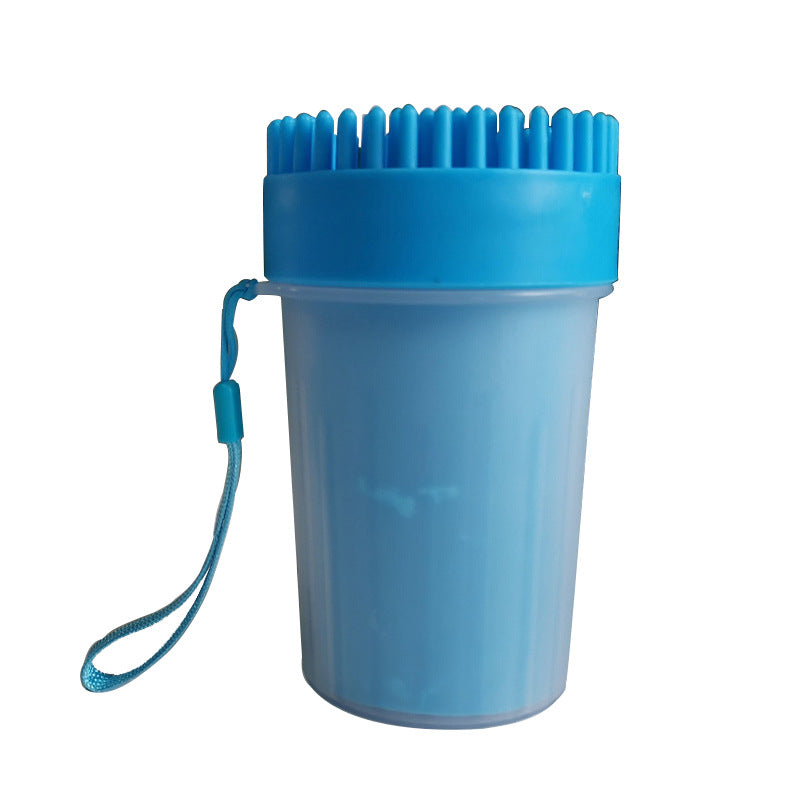 Portable Pet Paw Cleaning Cup with Silicone Brush