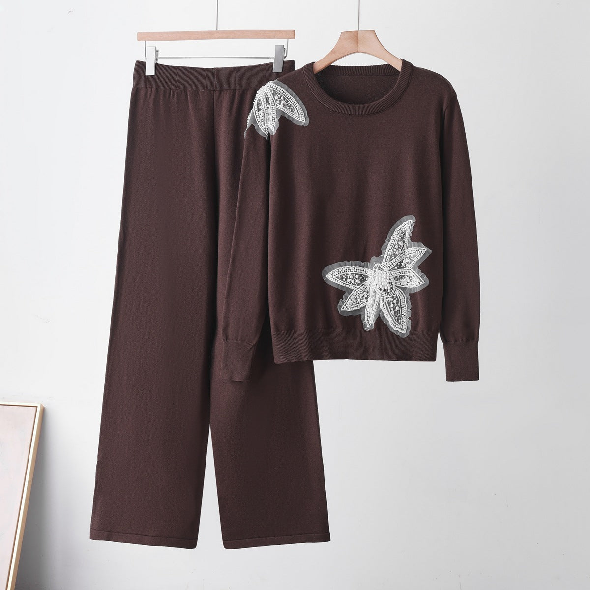 Butterfly Round Neck Sweater Set