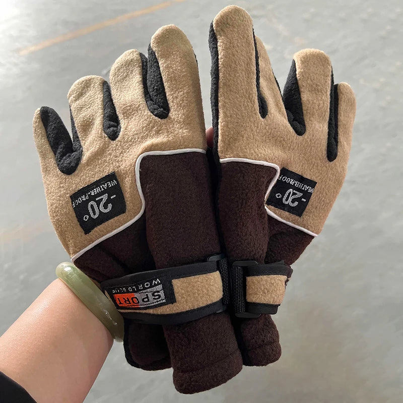 Winter Fleece Cycling & Snow Gloves