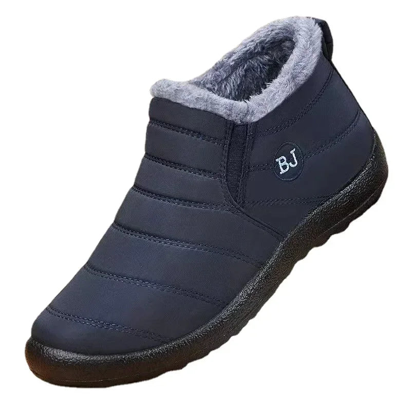 Plush Slip-On Winter Ankle Boots