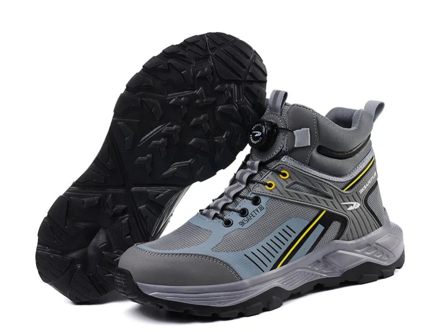High Top Steel Toe Work Boots