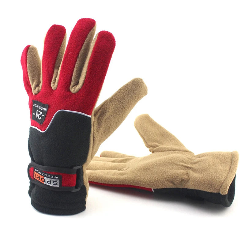 Winter Fleece Cycling & Snow Gloves