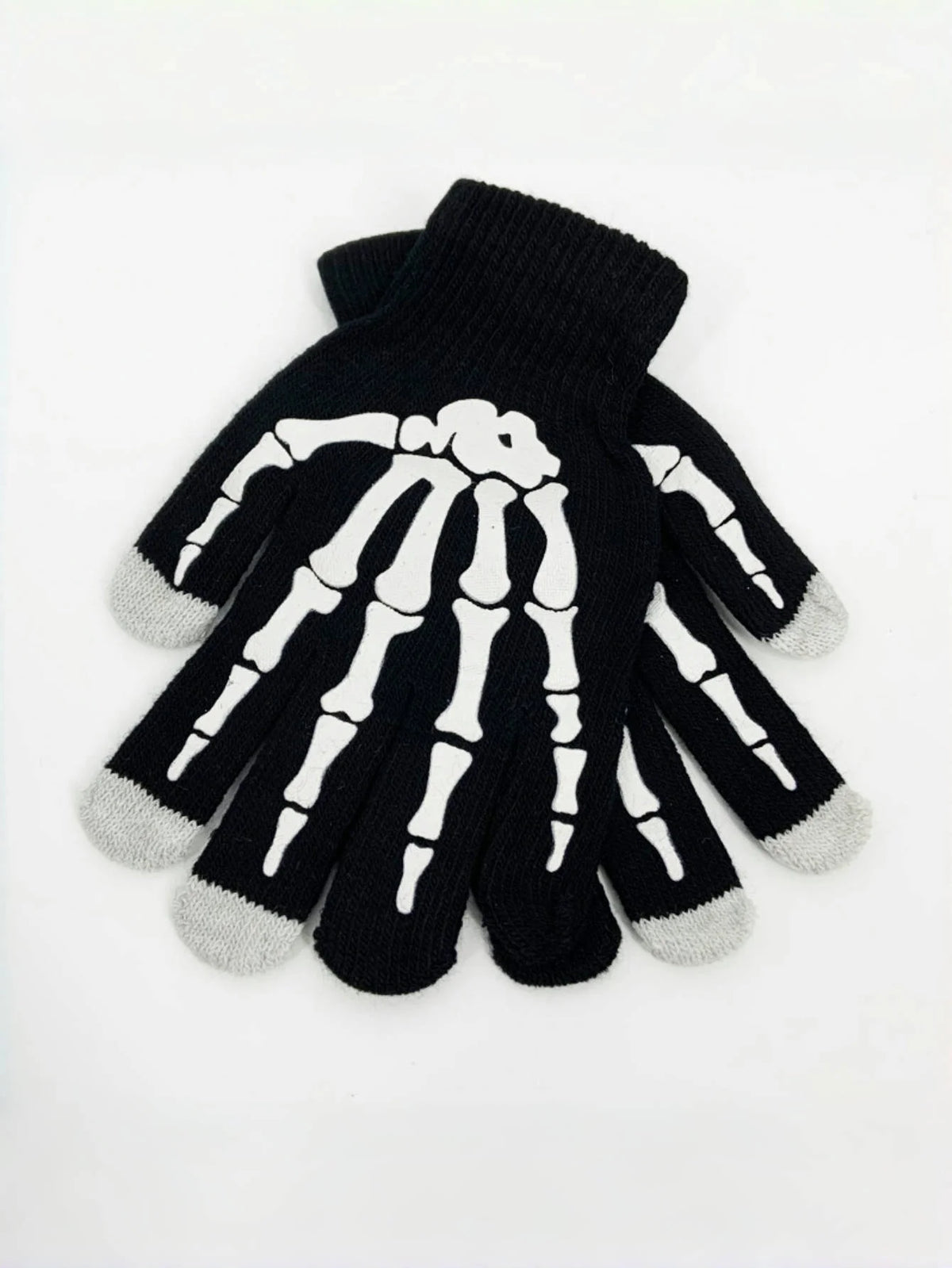 Men's Skull Pattern Knit Gloves