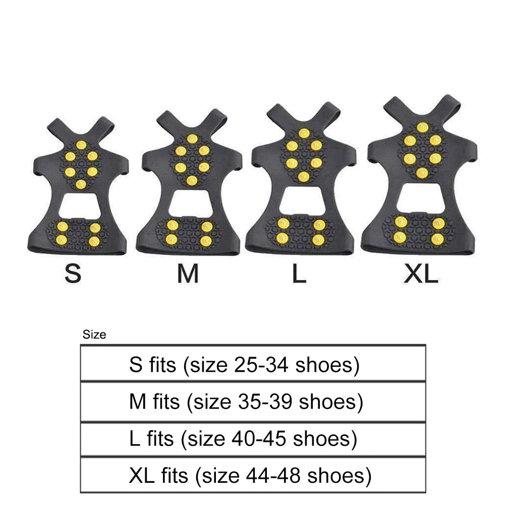 5/10-Tooth Ice Cleats for Shoes