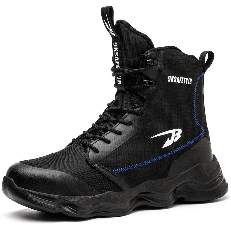 High Top Steel Toe Work Boots